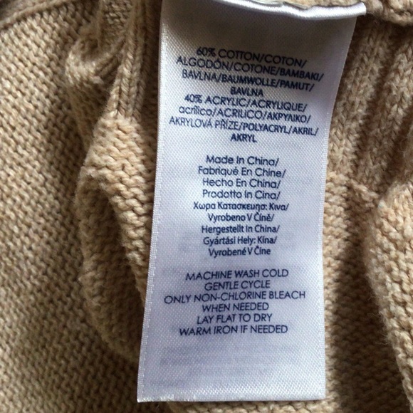 Chaps Poncho, S/M oatmeal - Picture 5 of 5